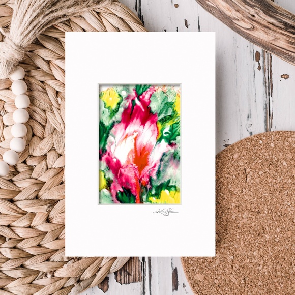 Bundle 12 Original Abstract Artworks, Variety of Subjects, Mixed Media Paintings - Picture 6 of 16